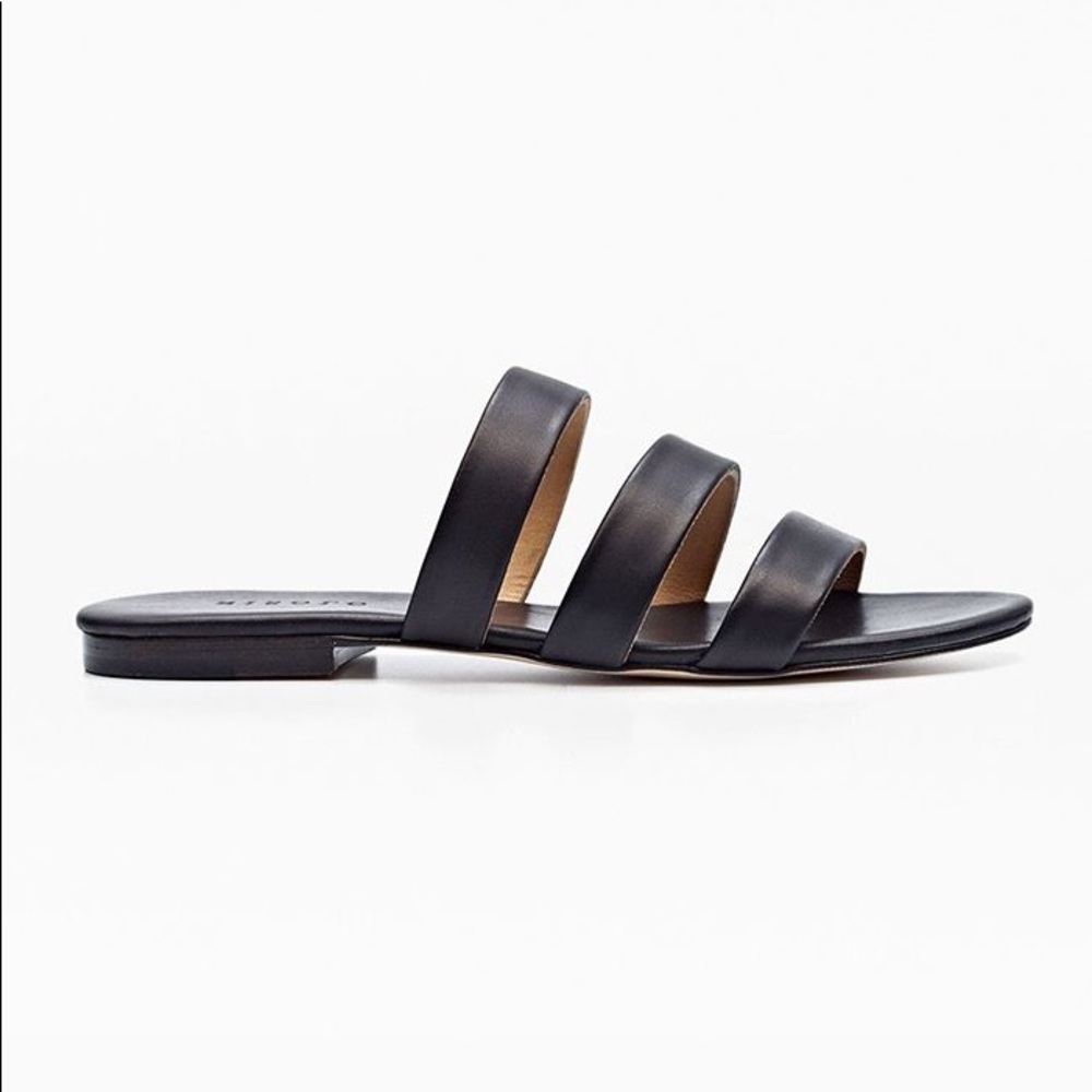 Nisolo Camilla black leather sandals